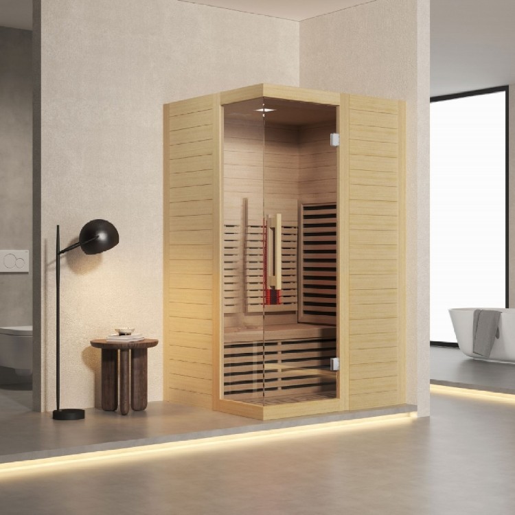 combination infrared and traditional sauna